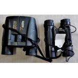 Vintage binoculars (2) including Zoom 21x25 and Carina 10x25. Good for twitching