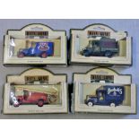 Lledo PLC(4) Days Gone-1934-12004 Dennis Fire Engine LCC-1926 Bull Nose Morris Van 'Kiwi Boot