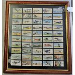 John Players Framed Cards-International Airlines, 1936-inexcellent condition