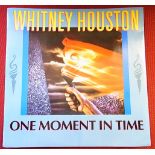 Whitney Houstton-'One Moment in Time'-1988-Arista Record label - in original sleeve in good