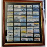 John Players Framed Cards-1939 Modern Navel craft, set 50/50 in good condition.