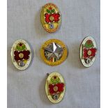 Hungarian 1950's Soviet era Service Medals 'Kivalo Hallgato' etc. (5)