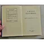 A Burns Handbook by John D. Ross. Stirling: Eneas Mackay, 1931. Hardback, P 378, blue cover -