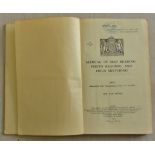 Manual of Map Reading Photo reading and field sketching. The War Office 1923. Foxing here and