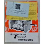 Surrey Woking Kenwood Rotisserie brochure with guarantee card :price list for other products dated