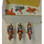 Die cast soldiers 1:24 scale - 79th Cameron Highlanders from the Battle of Waterloo. Boxed. Good