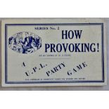 How Provoking! Series No. 2 A U.P.L. Party Game 1920's game.