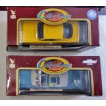 (2) Road legends-Plymouth Barracuda 1969-chevrolet Impala 1959-all in original boxes excellent