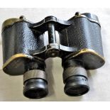 British WWII Officers Binoculars, marked OS 420 MA, BINO PRISM No2 MKIII x6, No 253303. Graticules