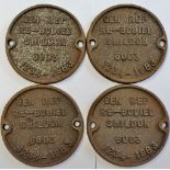 Railway Plates(4)-Shildon, 6003-1234-1983, original, cast iron