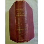Book-Macaulay's Essay + Lays of Ancient Rome - Published 1886 by Longman Green + Coin good
