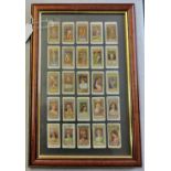 John Players Framed Cards-Egyptian Kings and Queens, 1912 set 25/25, excellent condition.