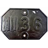 Railwayana Bridge Plate-1136, cast iron, in very good condition