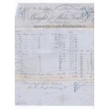 London 1859 Miles Gould & Co engraved heading Iron & Tinplate Merchants