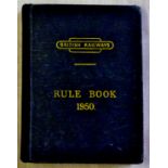 British Railways Rule Book 1950 Obviously studied with various addenda interde lineations, deletions