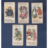 Hunt Cropp & Sons 1912 Characters From Dickens 5/15, No's 2, 4, 11, 14, 15. Poor to VG.