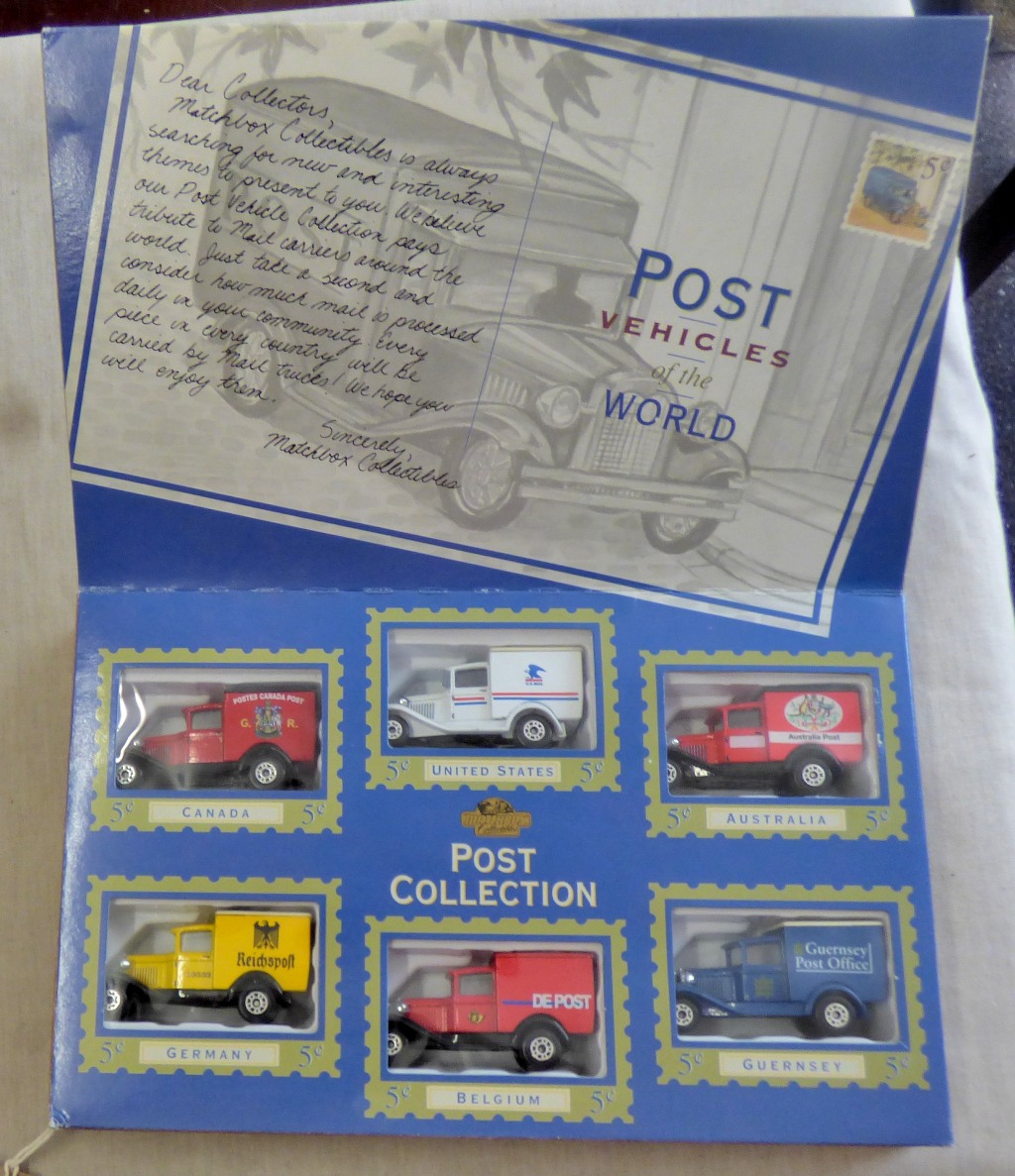 Match Box Collection-Gift Box of (6) vans-Postal Collection-in original condition