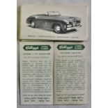 Kellogg Company (GB) Motor Cars 1949 Black and White (5) Coloured (5), VG or better (10)