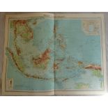 Malay Archipelago Plate 61 The Times Survey Atlas of the World prepared by Edinburgh Geographical