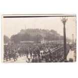 WWI Victory Ceremonial Parade including British and French troops on parade. A fine RP