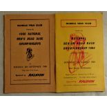 Cycle Racing-Two programmes for the Men's National Road Race Championships, in the years 1964-1968