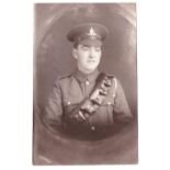 Royal Artillery WWI Fine RP Soldier image (Signed F.H. May, Pwllheli