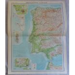 Spain and Portugal Western Section Plate 33 The Times Survey Atlas of the World prepared by