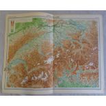 Switzerland Plate 35 The Times Survey Atlas of the World prepared by Edinburgh Geographical