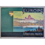 Canadian Pacific-The Short Seaway to Europe-printed 1932-Advertising brochure for Cruises to Europe-