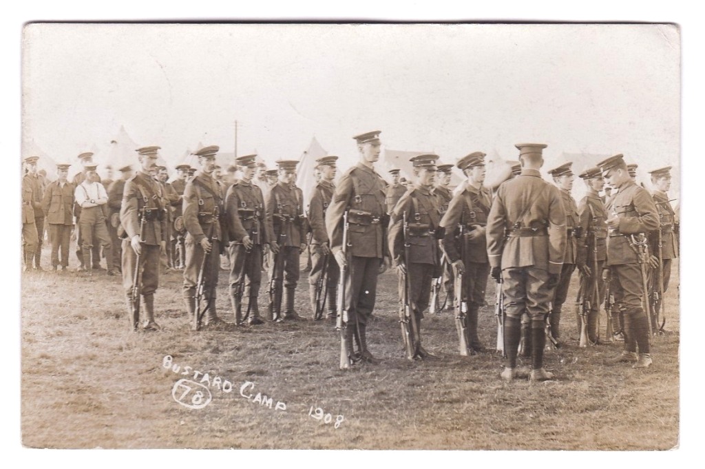 Guards Inspection Fine RP 1908 Bustard Camp - used Bustard Camp cds to Anglesey. Scarce