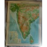 India S Section Plate 58 The Times Survey Atlas of the World prepared by Edinburgh Geographical