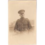 South Wales Borderer WWI, Fine RP card RSM in SD scarce