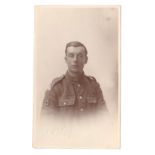 Royal Army Medical Corps WWI RP Private, photo Giles, Northampton