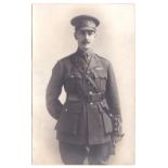 Royal Engineers WWI - A very smart Officer in senior dress, fine RP card