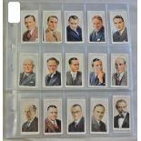 Wills 1934 Radio Celebrities A and second Series sets 50/50, EX