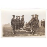 Royal Army Medical Corps WWI Fine RP - stretcher Bearers course