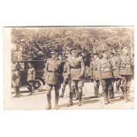 Pioneer Battalion WWI Field Marshall Sir John French inspection the Guard of Honour, good close up