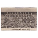 Military WWI 'The Boys from Mesopotamia' very fine unit photographic card, several smoking pipes!
