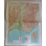 France South Eastern Section Plate 31 The Times Survey Atlas of the World prepared by Edinburgh