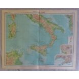 Southern Italy Plate 37 The Times Survey Atlas of the World prepared by Edinburgh Geographical