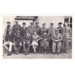 Norfolk Home Guard WWII - Unit RP 'Outside the Horseshoes, Scottow, Postcard size photo-scarce