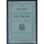 Rules of the Juvenile "Haven of Prosperity "Lodge of Odd fellows, held at the village hall,