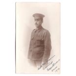Denbighshire Hussars WWI RP Trooper "Edgar Slworn Xmas 1914"