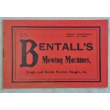 Essex-Maldon Heybridge-Bentall & Co, Mowing Machines-Brochure April 1908, staple missing well