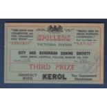 1930 (6 March) Crystal palace, Spillers, City and Suburban Canine Society Prize Certificate.