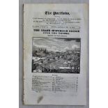 The Portfolio-London Saturday dec 18th 1824, noxcix main article, The Grand Suspension Bridge over