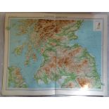 Scotland Southern Section Plate 21 The Times Survey Atlas of the World prepared by Edinburgh
