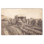 WWI Labour Corps/P.O.W. Road construction? - m/s "One of the roads in the Holy Land, in most cases