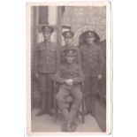 Cambridgeshire Regiment WWI RP Group of four soldiers