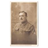 Gloucestershire Regiment WWI RP Card, Bandsman photo Graham, Derby